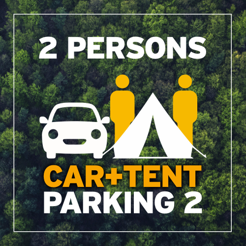 BA 2026 Parking 2 - místo pro váš malý stan a 2 osoby + auto poblíž stanu [e-vstupenka]
