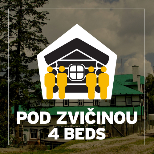 BA 2024 Hut POD ZVICINOU four-bed hut (4 beds) [e-ticket]
