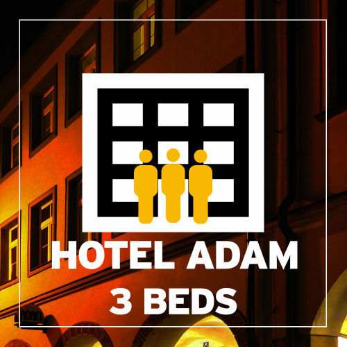 BA 2022 Hotel ADAM **** superior dvojlůžkový pokoj s přistýlkou (3 postele) 