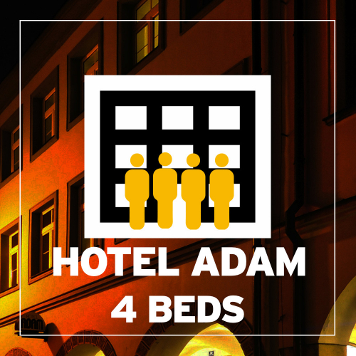 BA 2022 Hotel ADAM **** čtyřlůžkový pokoj (4 postele) 