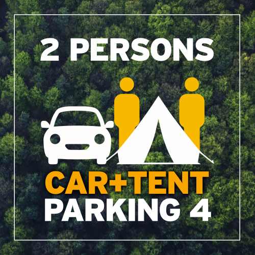 BA 2024 Parking 4 - místo pro váš malý stan a 2 osoby + auto poblíž stanu [e-vstupenka]