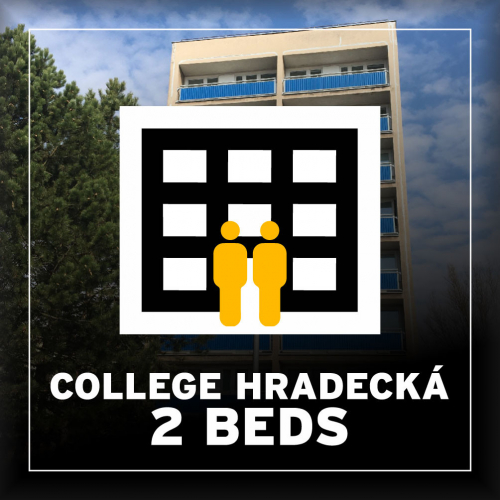 BA 2024 Hostel College Hradecká double or twin room (2 beds) [e-ticket]