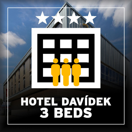BA 2024 Hotel DAVÍDEK **** SUPERIOR trojlůžkový pokoj (3 postele) [e-vstupenka]
