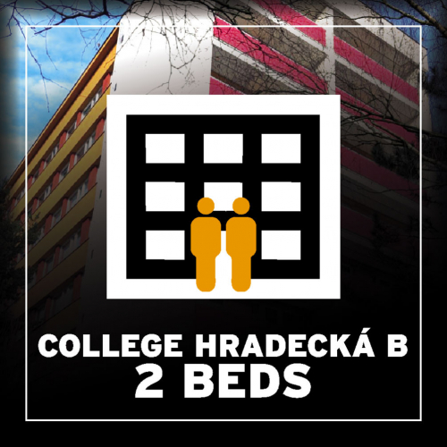 BA 2025 Hostel College Hradecká B double or twin room (2 beds) [e-ticket]