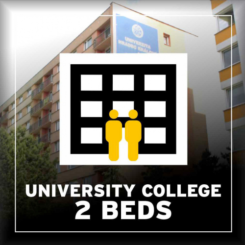 BA 2025 Hostel Koleje Univerzity HK dvojlůžkový pokoj (2 postele) [e-vstupenka]