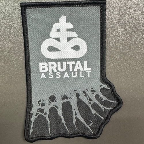 BRUTAL ASSAULT - Patch logo B/W
