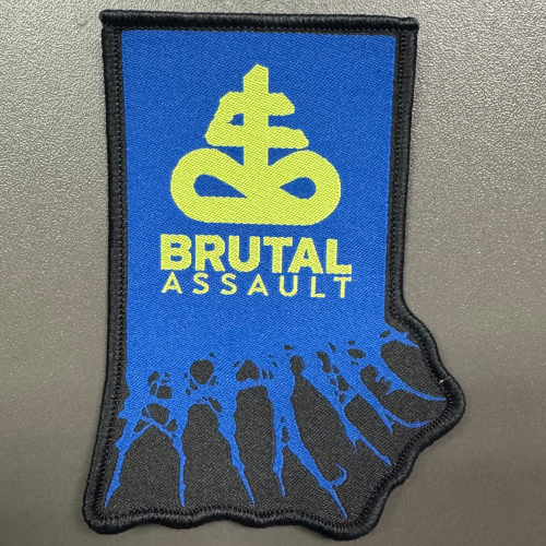 BRUTAL ASSAULT - Patch logo green-blue