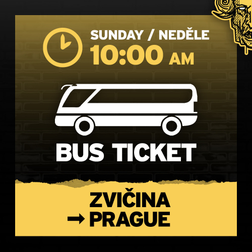 BA 2026 AUTOBUS Pod Zvičinou -> Praha v neděli 09.08.2026  ...