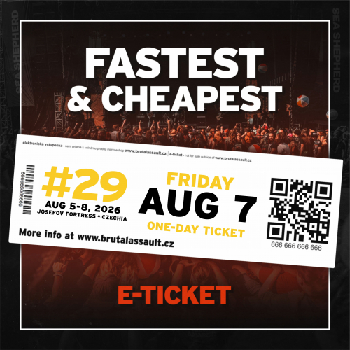 BRUTAL ASSAULT 2026 festival daily pass FRIDAY [e-ticket] ...