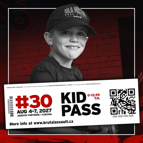 BRUTAL ASSAULT 2027 festival pass - voucher for kids 0-12,99 ...
