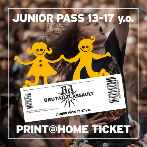 BRUTAL ASSAULT 2021 festivalová permanentka - voucher pro juniory 13-17 let 