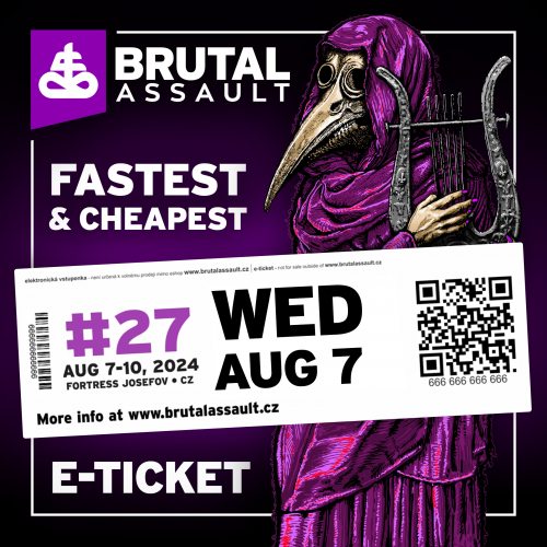 BRUTAL ASSAULT 2024 festival daily pass WEDNESDAY [e-ticket]