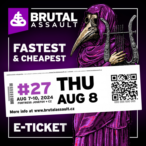 BRUTAL ASSAULT 2024 festival daily pass THURSDAY [e-ticket]