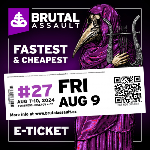 BRUTAL ASSAULT 2024 festival daily pass FRIDAY [e-ticket]