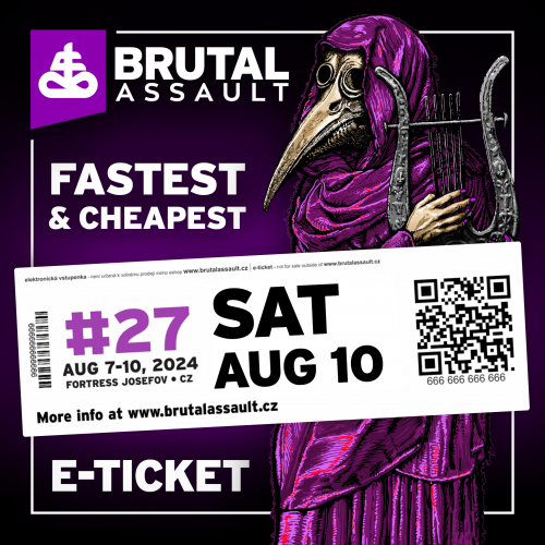 BRUTAL ASSAULT 2024 festival daily pass SATURDAY [e-ticket]