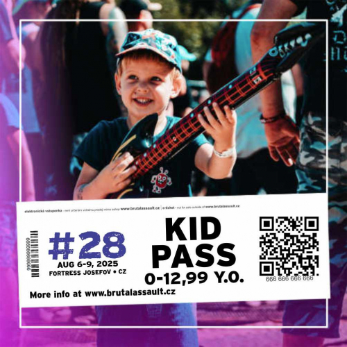 BRUTAL ASSAULT 2025 festival pass - voucher for kids 0-12,99 y.o. [e-voucher]