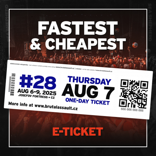 BRUTAL ASSAULT 2025 festival daily pass THURSDAY [e-ticket]