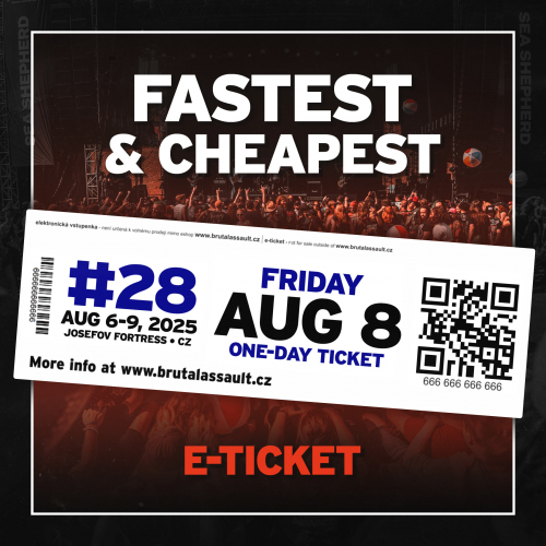 BRUTAL ASSAULT 2025 festival daily pass FRIDAY [e-ticket]