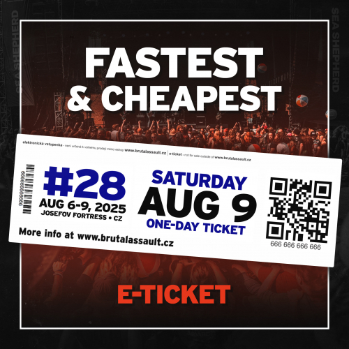 BRUTAL ASSAULT 2025 festival daily pass SATURDAY [e-ticket]