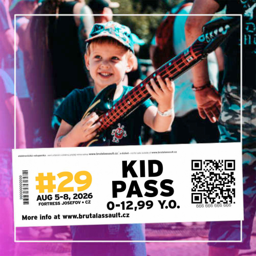 BRUTAL ASSAULT 2026 festival pass - voucher for kids 0-12,99 ...